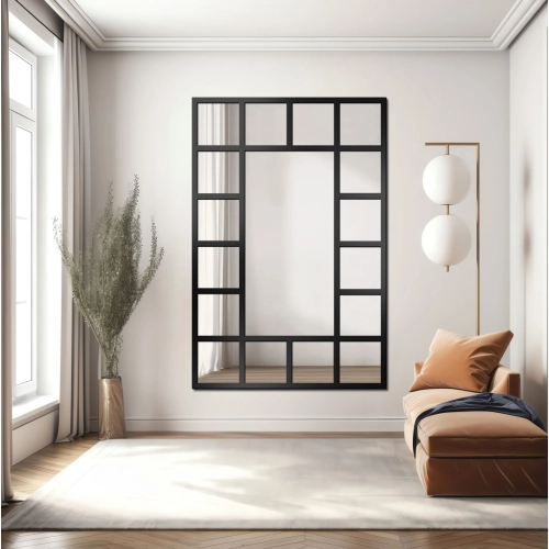 Lustro loft ze szprosami - ISMENA - kolor ramy do wyboru